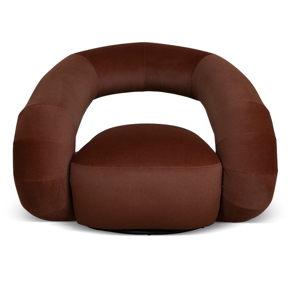 CLC10868-FS Swivel Armchair - Burnt Brown