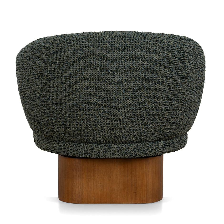 CLC10923-CA Fabric Swivel Armchair - Dusky Green