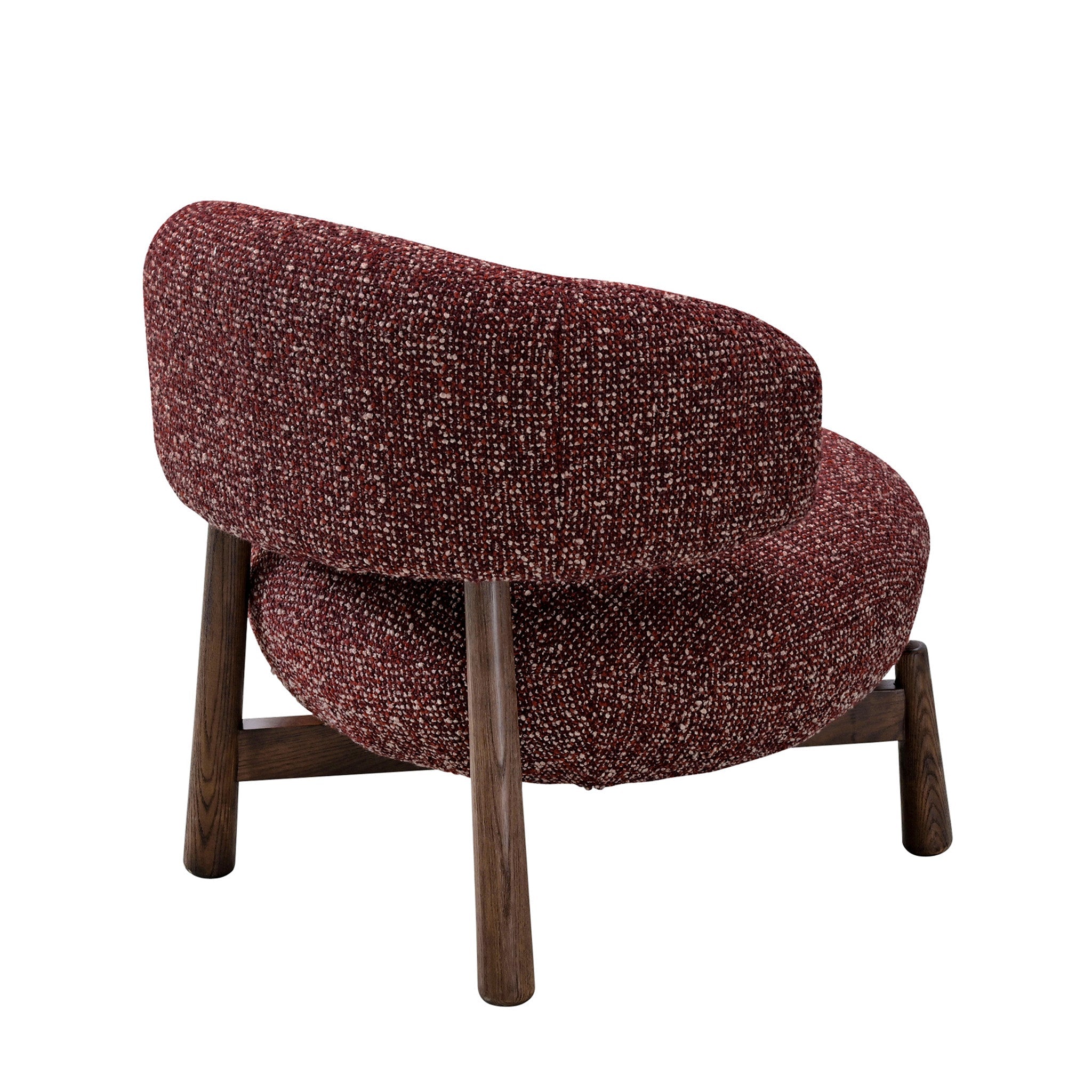 CLC10932-OLS Fabric Lounge Chair - Autumn Red