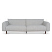 CLC10976-IG 3 Seater Sofa - Noah Silver Lining