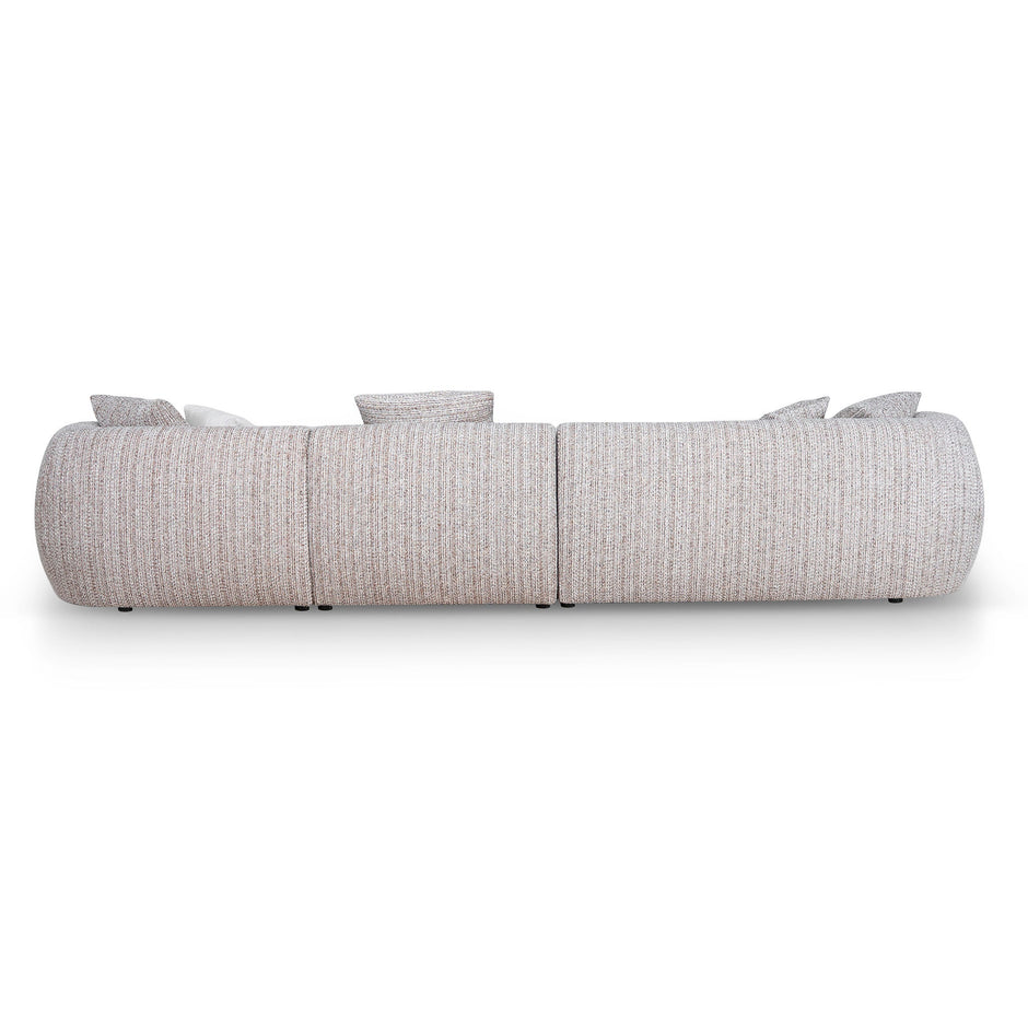 CLC12401-AE 4 Seater Right Chaise Sofa - Plush Spec Brown