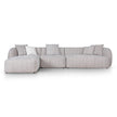 CLC12403-AE 4 Seater Left Chaise Sofa - Plush Spec Brown