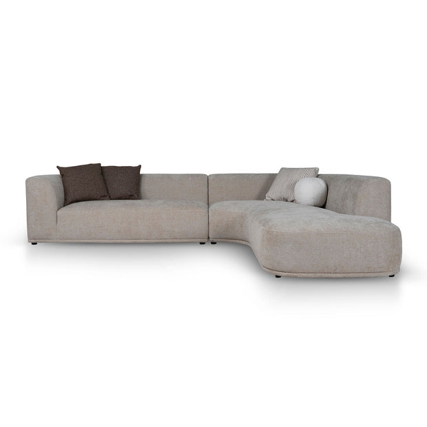 CLC12404-AE 4 Seater Right Chaise Sofa - Lila Beige