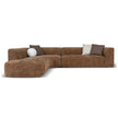 CLC12407-AE 4 Seater Left Chaise Sofa - Lila Nutmeg