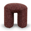 CLC12423-YY Round Ottoman -  Autumn Red