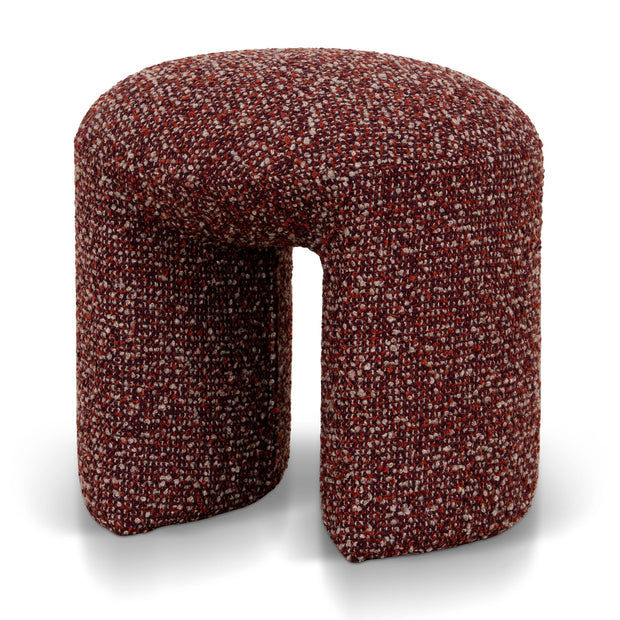 CLC12423-YY Round Ottoman -  Autumn Red