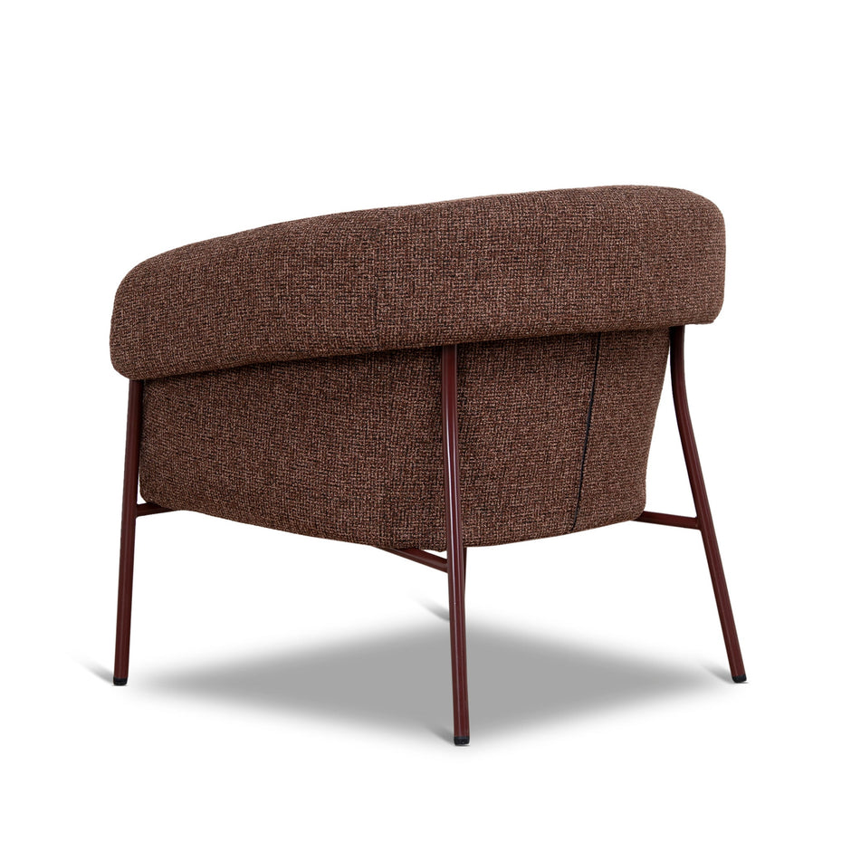 CLC12432-CI Dark Red Armchair - Verona Tawn