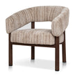 CLC12434-CI Walnut Armchair - Coconut Stripe