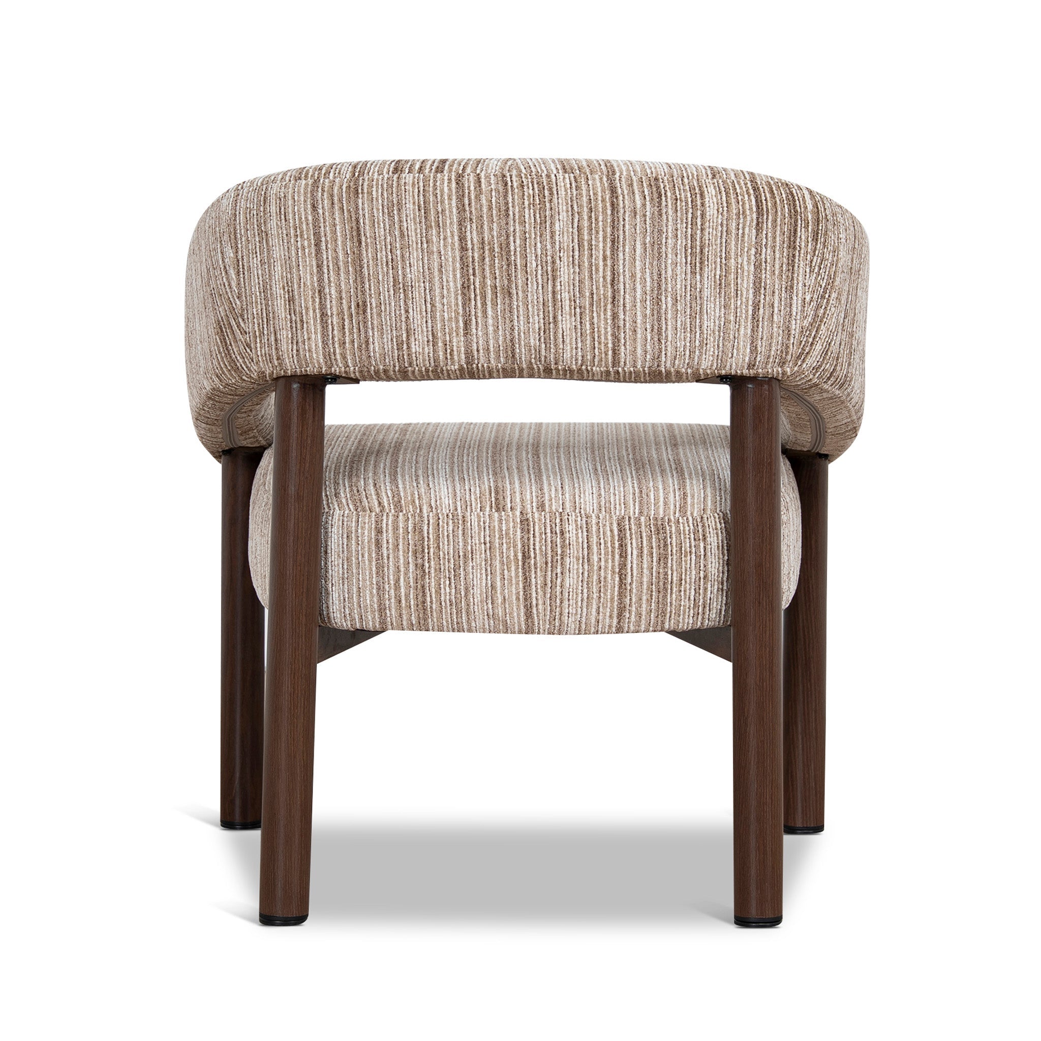 CLC12434-CI Walnut Armchair - Coconut Stripe