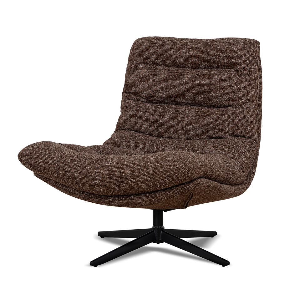 CLC12437-CI Black Lounge Chair - Verona Cinnamon Weave