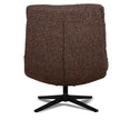 CLC12437-CI Black Lounge Chair - Verona Cinnamon Weave