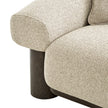CLC12574-IG Dark Brown 3 Seater Sofa - Soft Beige