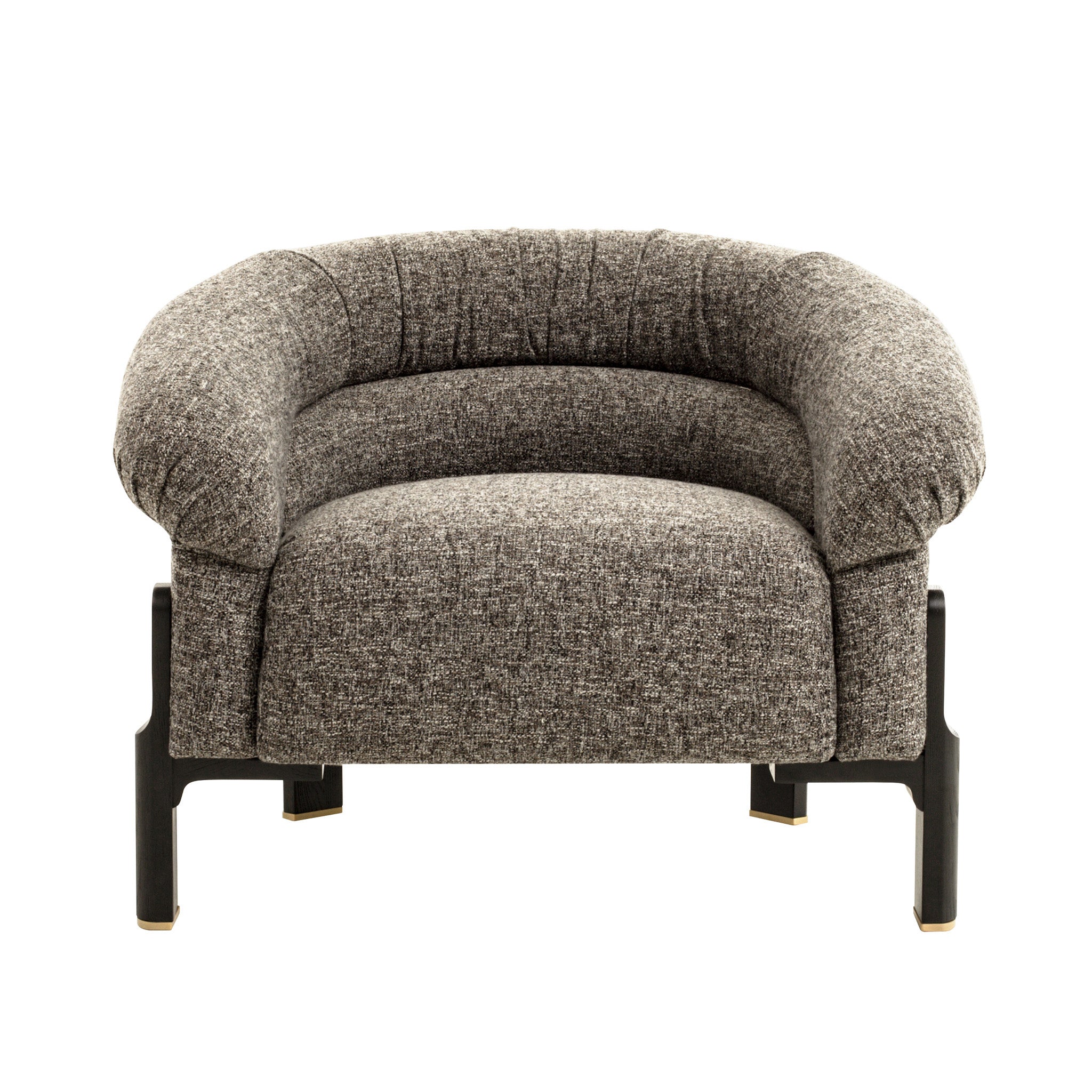 CLC12577-IG Black Armchair - Shadow Grey