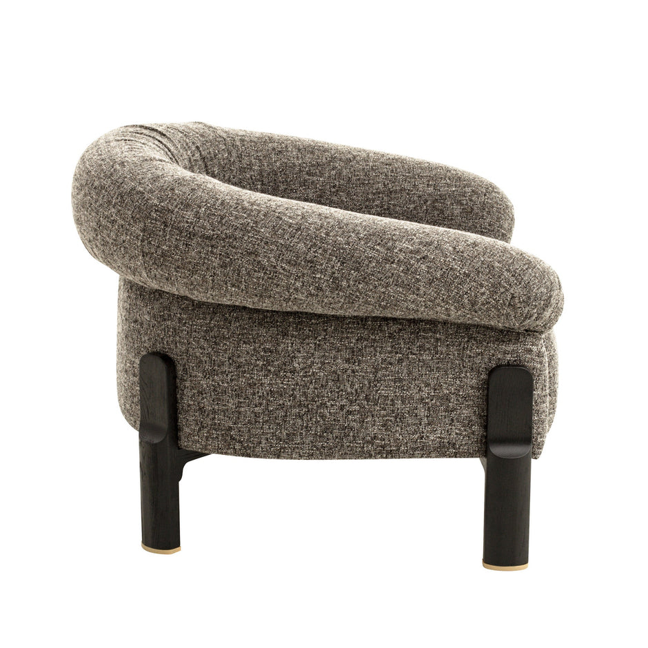 CLC12577-IG Black Armchair - Shadow Grey