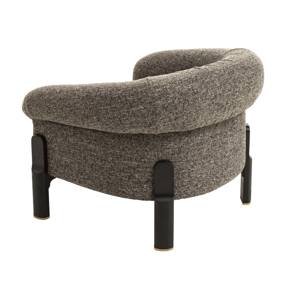 CLC12577-IG Black Armchair - Shadow Grey