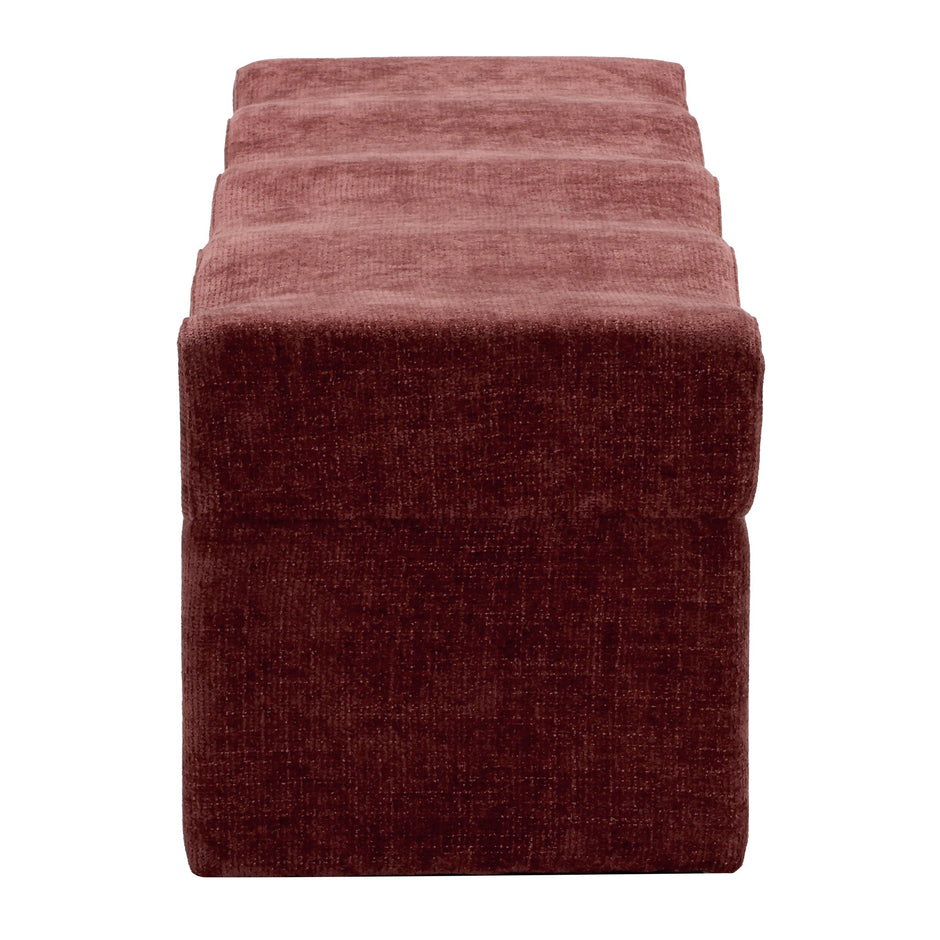 CLC12646-FH 1.8m Ottoman Bench - Lila Burgundy