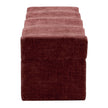 CLC12646-FH 1.8m Ottoman Bench - Lila Burgundy