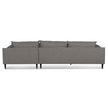 CLC6431-KSO 4 Seater Right Chaise Fabric Sofa - Graphite Grey