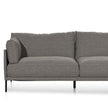 CLC6436-KSO 4 Seater Right Chaise Fabric Sofa - Graphite Grey