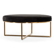 CLC6627-BS 100cmx46cm Ottoman - Black Velvet