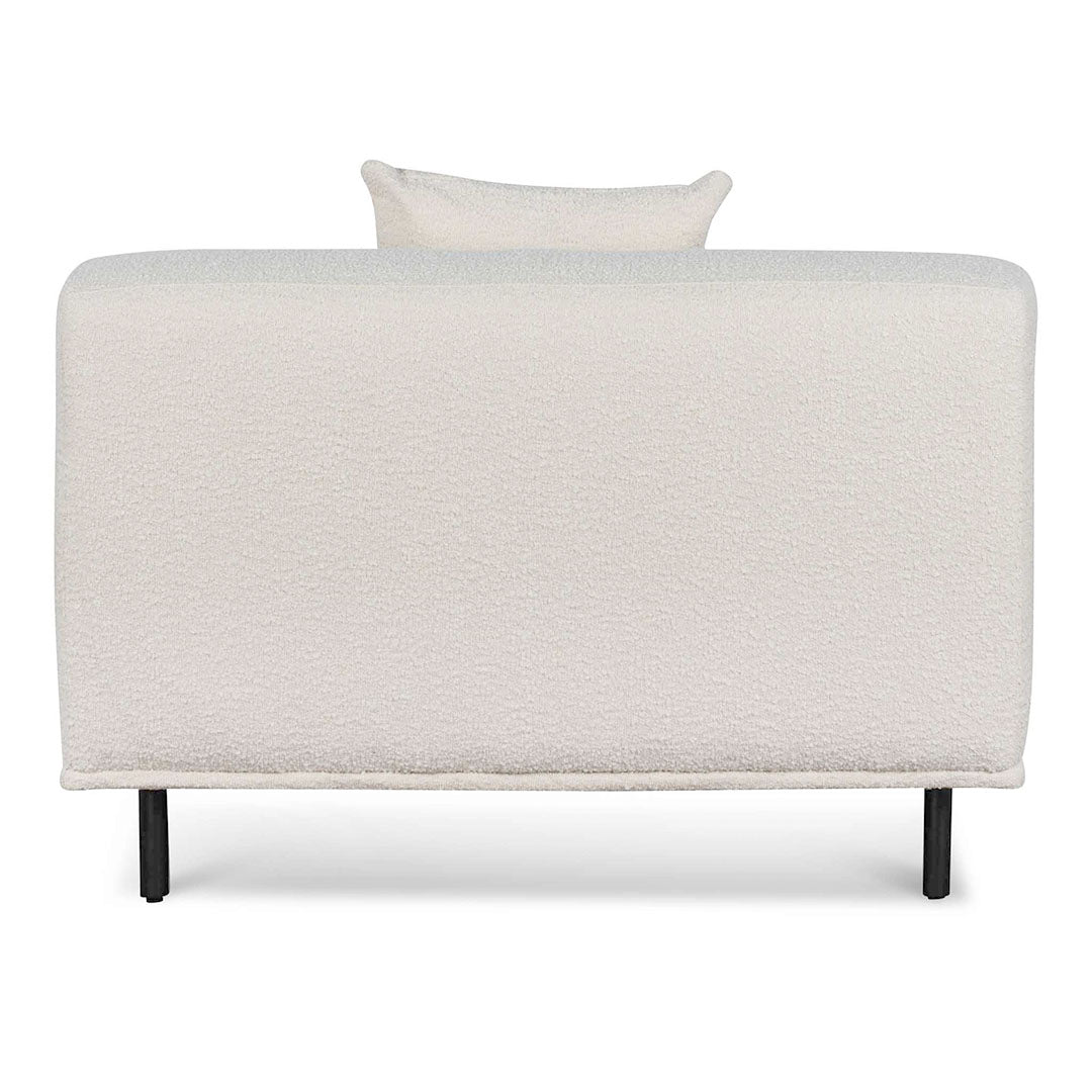 CLC6690-CA Armchair - Ivory White Boucle with Black Legs - Last one