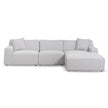 CLC6827-YY 3 Seater Right Chaise Sofa - Passive Grey