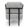 CLC6961-IG Fabric Armchair - Light Spec Grey with Black Legs