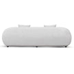 CLC8055-FS 3 Seater Fabric Sofa - Salt White