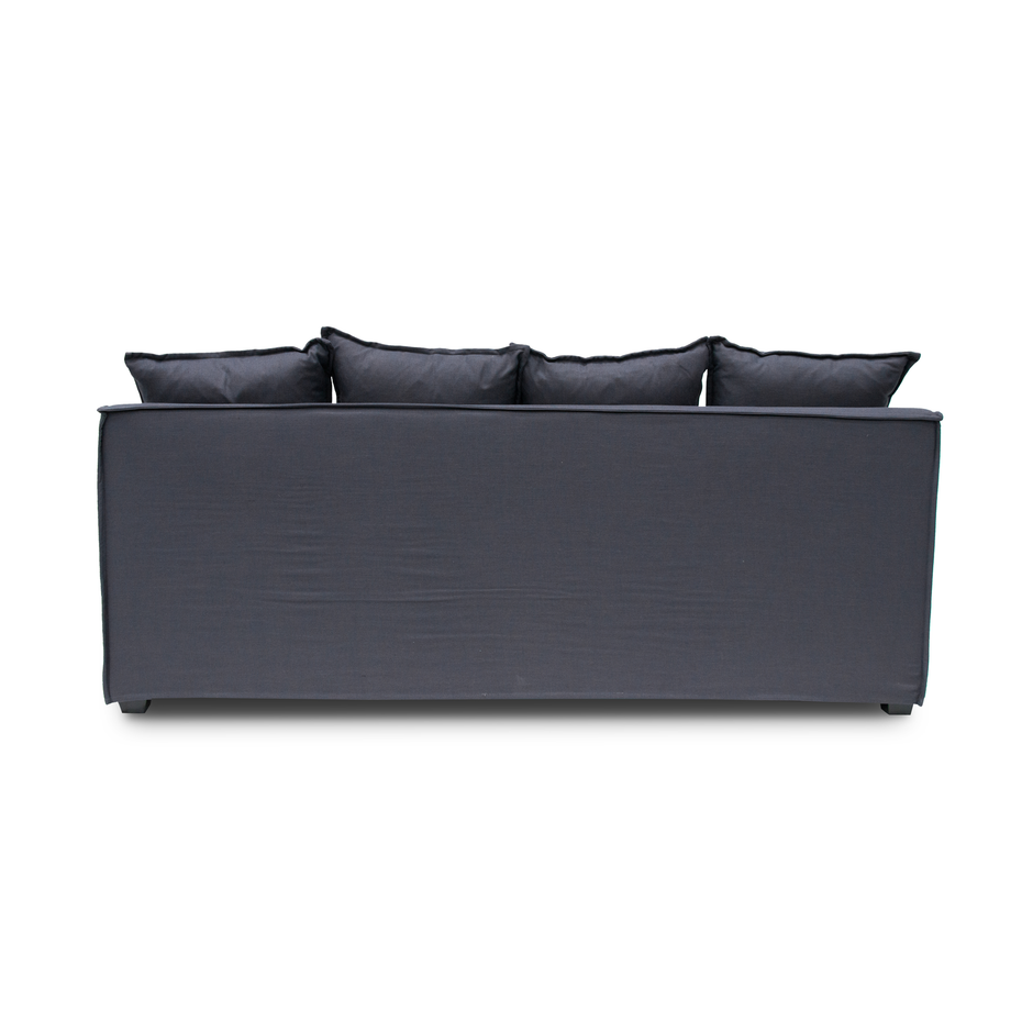 CLC8123-CA 3 Seater Fabric Sofa - Charcoal Linen - Last one