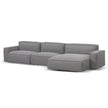 CLC8327-KSO Right Chaise Sofa - Graphite Grey