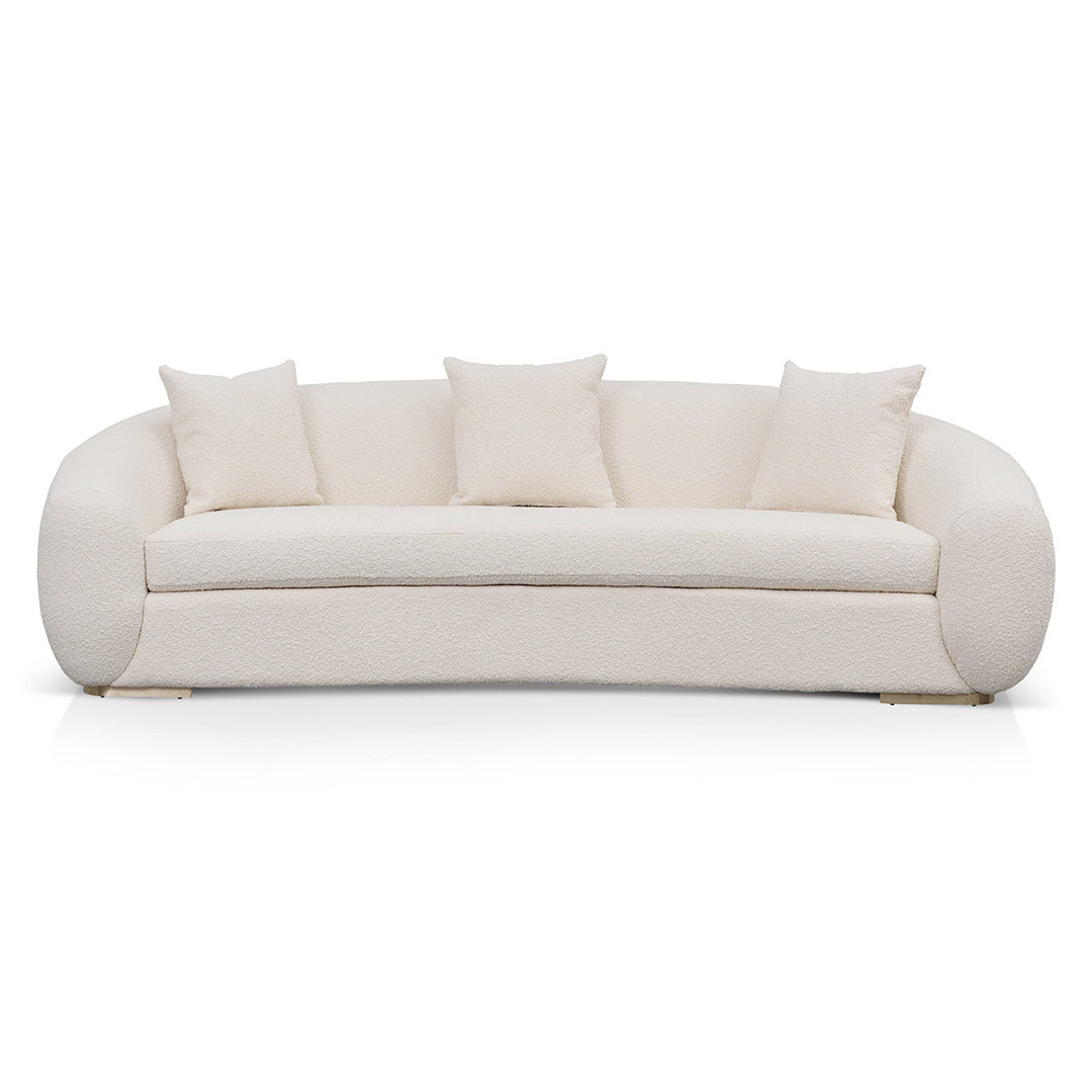 CLC8535-FS 3 Seater Sofa - Ivory White Boucle