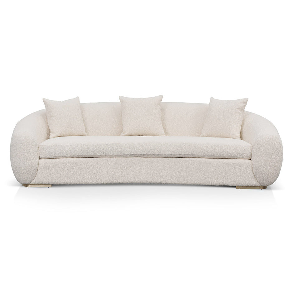 CLC8535-FS 3 Seater Sofa - Ivory White Boucle