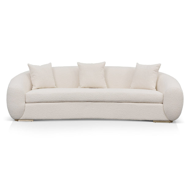CLC8535-FS 3 Seater Sofa - Ivory White Boucle