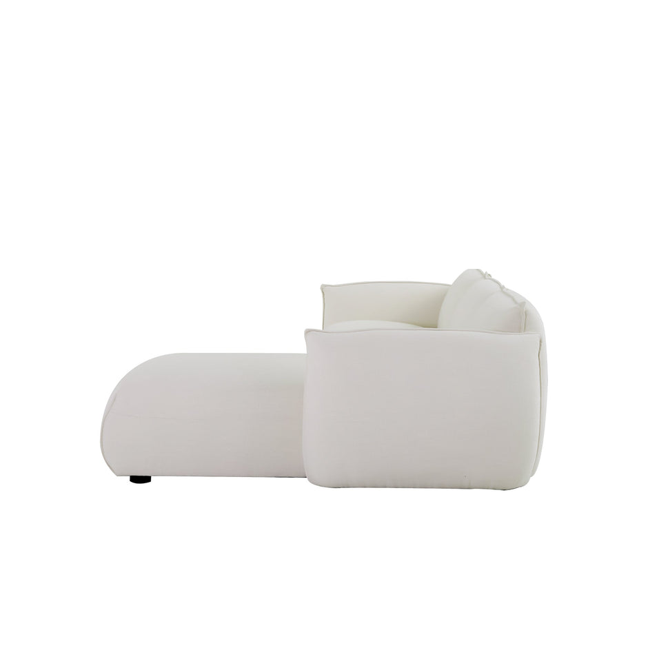 CLC8646-IG 3 Seater Right Chaise Sofa - Beige