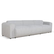 CLC8842-BS 4 Seater Fabric Sofa - Silver Grey Boucle