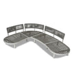CLS12165-EM 2pcs Outdoor Corner Lounge Set - Light Brown