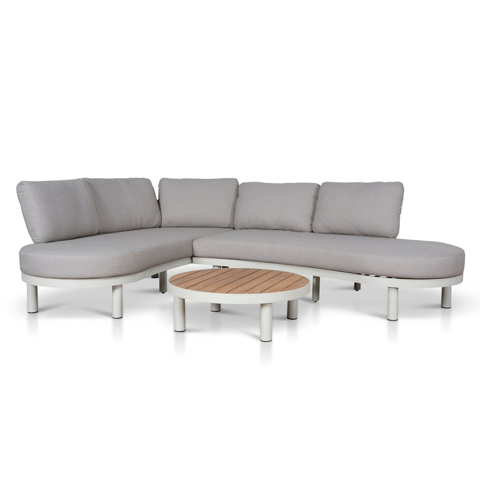 CLS12165-EM 2pcs Outdoor Corner Lounge Set - Light Brown