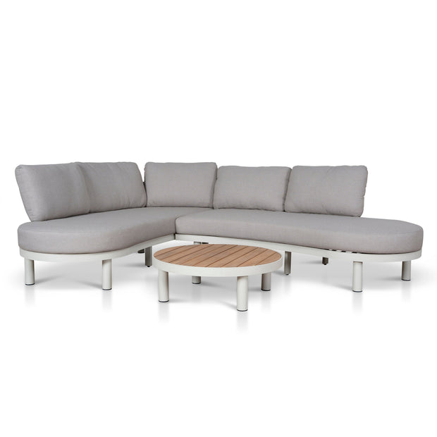 CLS12165-EM 2pcs Outdoor Corner Lounge Set - Light Brown