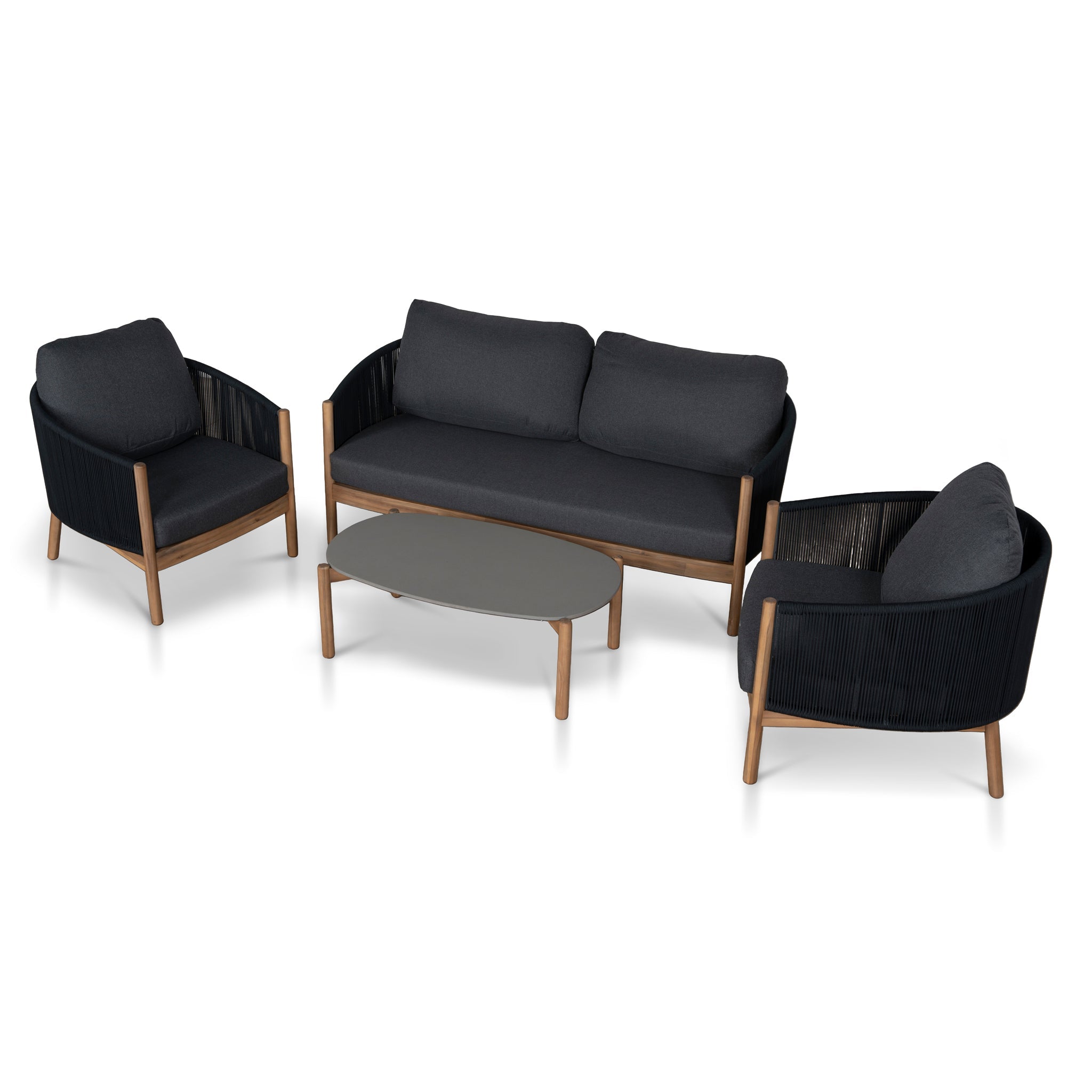 CLS12171-EM 4pcs Outdoor Lounge Set - Anthracite