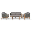 CLS12172-EM 4pcs Outdoor Lounge Set - Light Brown