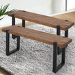 Levede 2x Dining Bench Chairs Wooden 140cm-2006733261165957127