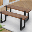 Levede 2x Dining Bench Chairs Wooden 115cm-2018816917380403206
