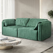 Levede Sofa Floor Couch 3-Seater Leathaire-2006732843924983814