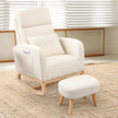 Levede Rocking Chair Ottoman Footrest With Side Pocket-2006732687271923719
