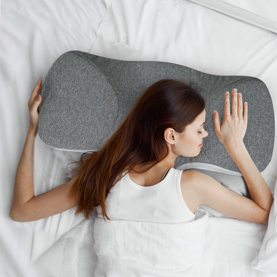 Dreamz Memory Foam Pillow Pillowcase Supprt Grey Rebound-2018816674668613638