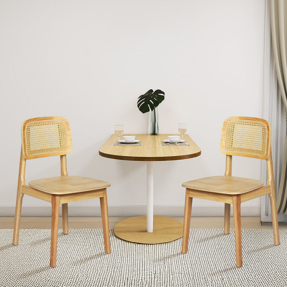 Levede 6x Rattan Dining Chair Wooden Kitchen Chair-2006733384067452934