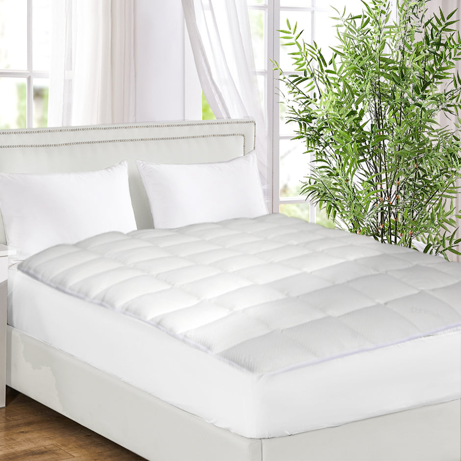 Dreamz Mattress Protector Luxury Topper Double-2006733100100489222