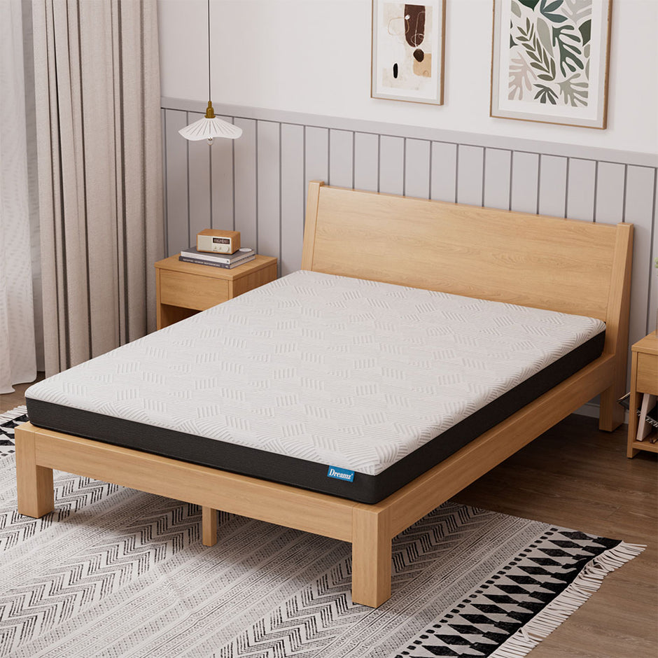 Dreamz Queen Mattress Gel Memory Foam Cooling Breathable 15cm Medium Firm-2018816923105628166