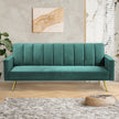 Levede Sofa Bed Convertible Velvet Lounge Recliner Couch Sleeper 3 Seater Green-2006732804997648390