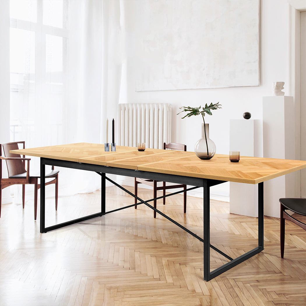 Levede Dining Table Extendable Rectangle Kitchen-2006732836014526471